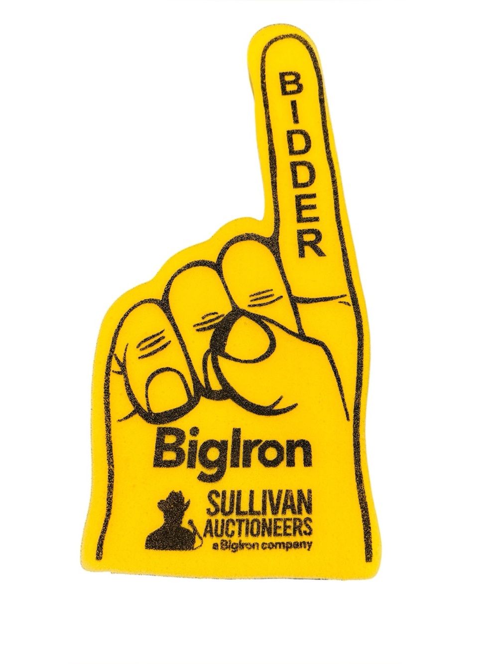 BigIron Sullivan Auctioneers Promo Bidder Foam Finger